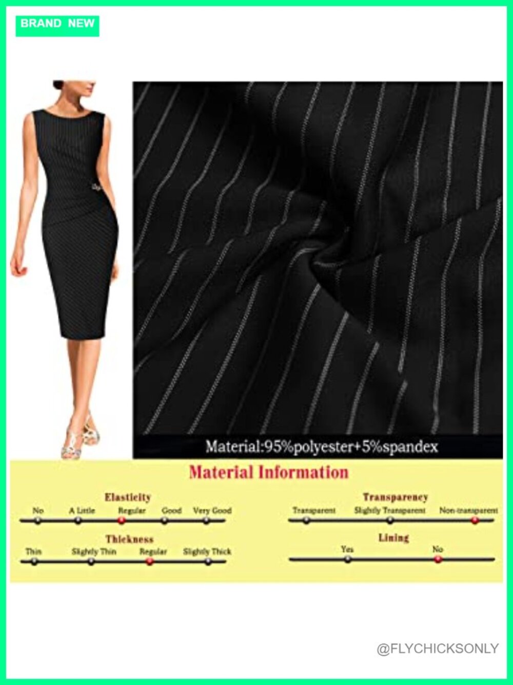 Womens Elegant Ruched Bodycon Dress Sleeveless Sheath Business Office Work - Picture 5 of 6